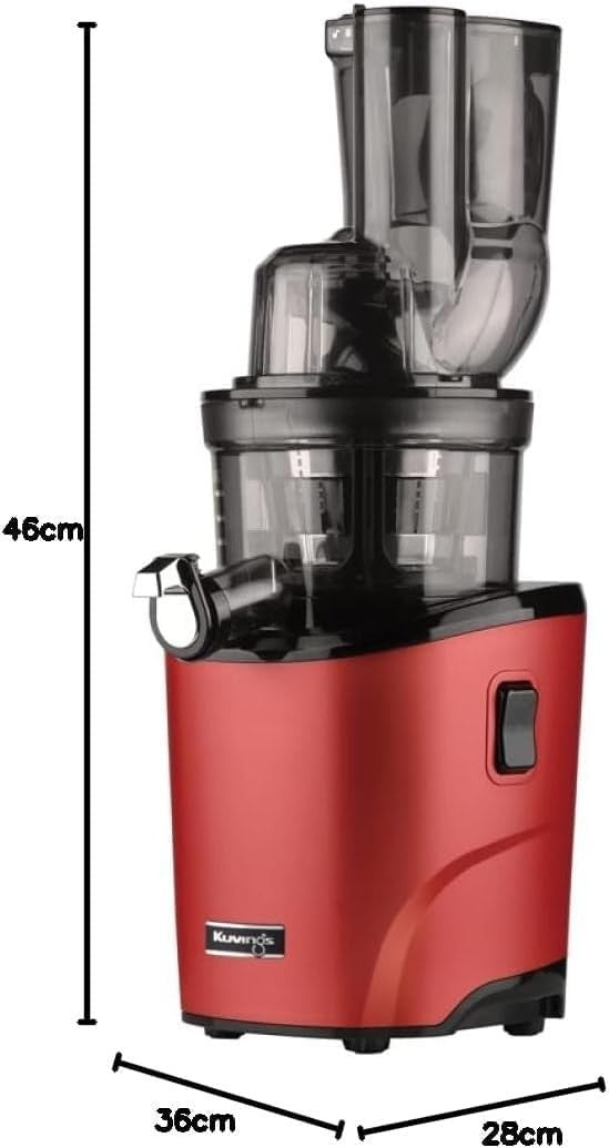 Cold Press Slow Juicer Auto Cutting Wide Dual Feed Chute BPA Free