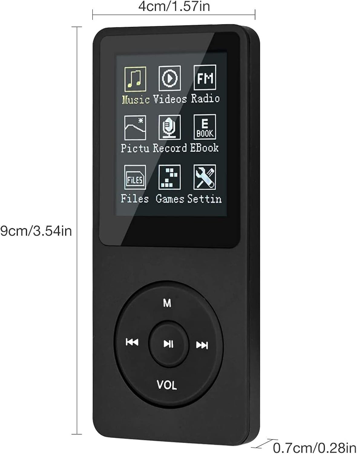8GB MP3 MP4 Music Player Portable HiFi with FM Radio & Voice Record