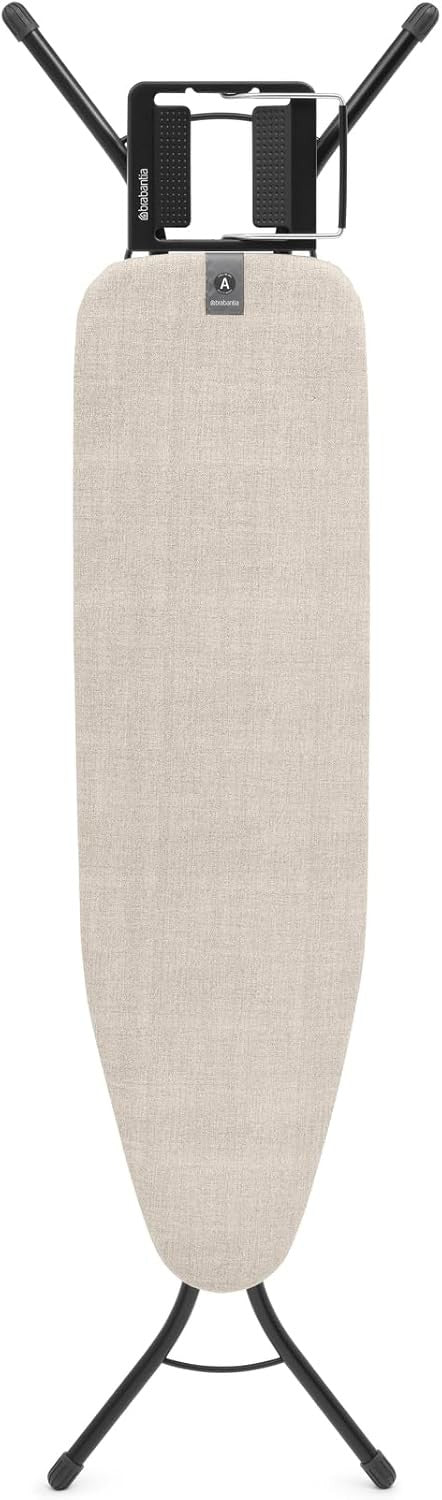 Compact Ironing Board 110x30cm Adjustable Height Stable Steam Iron Rest