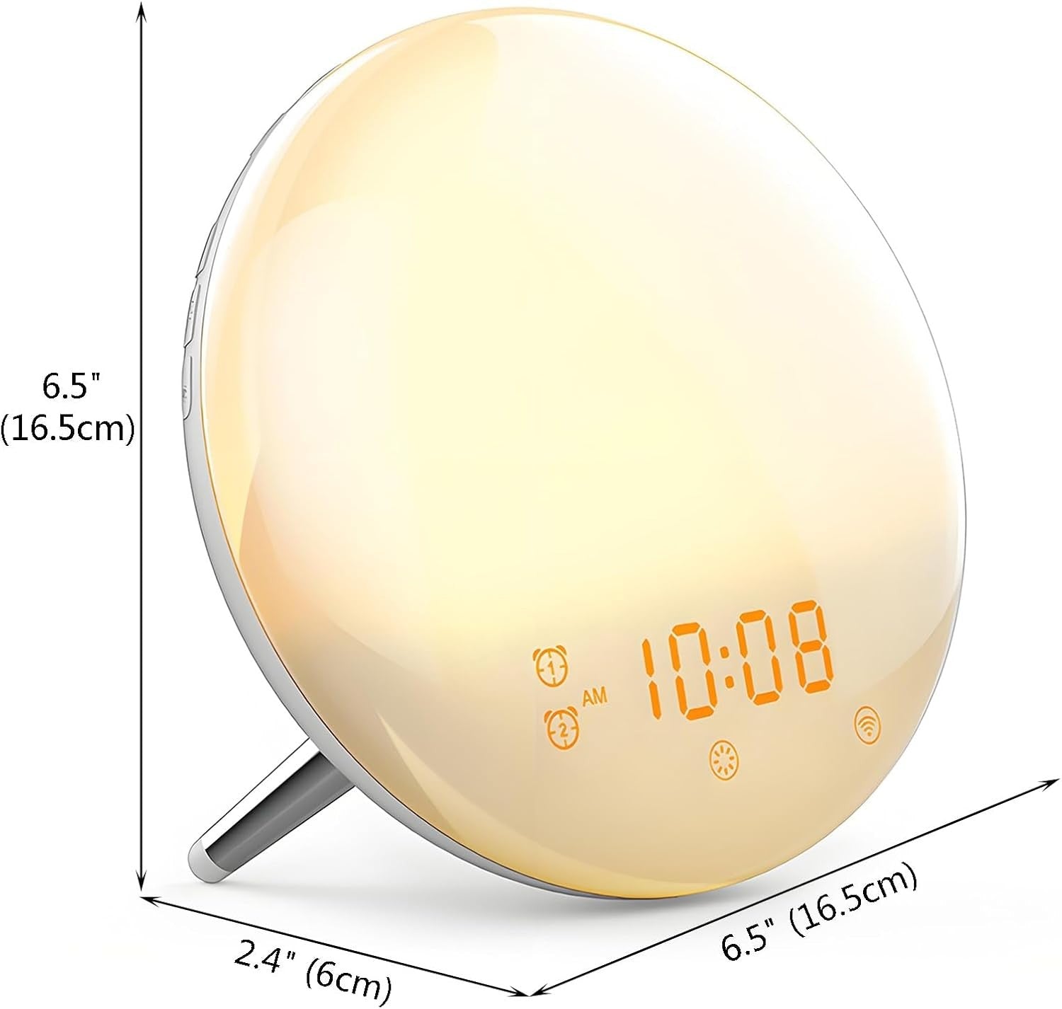 Sunrise Alarm Clock Wake Up Light White Noise FM Radio Dual Alarm