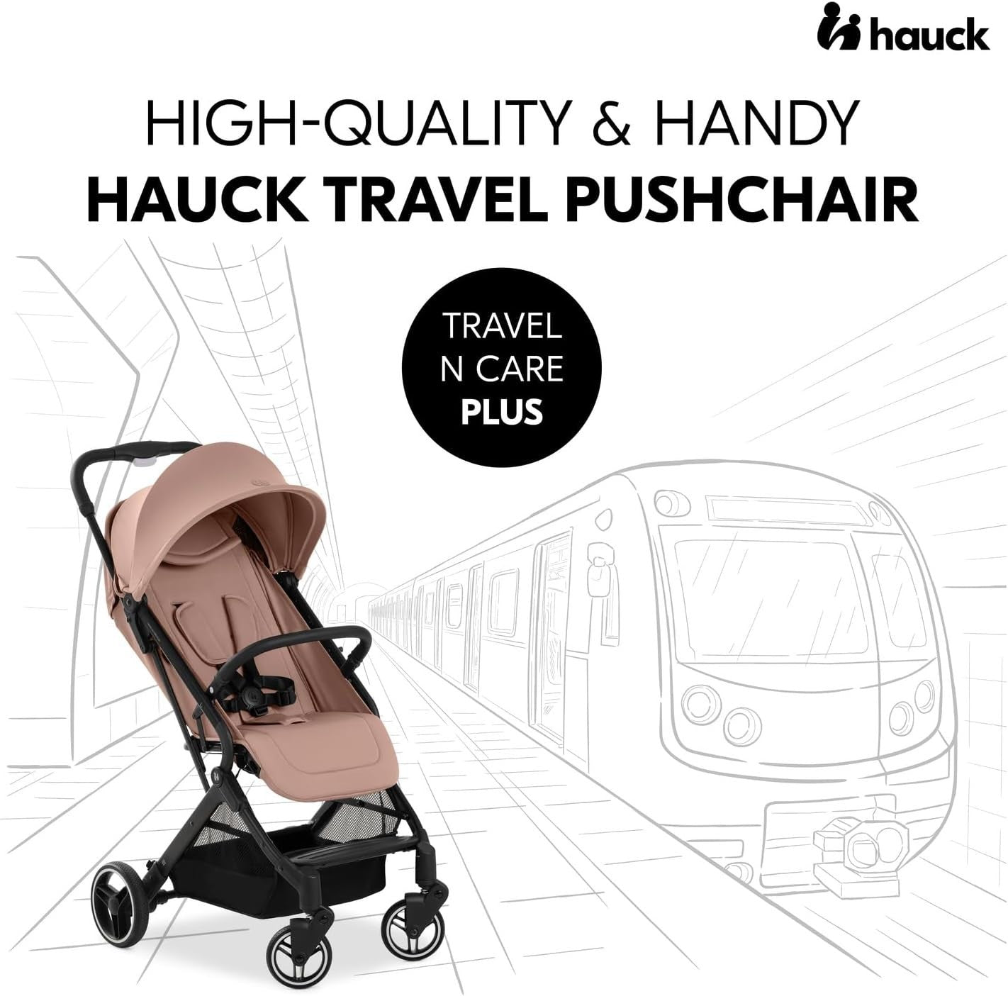 Lightweight Travel Pushchair Foldable Buggy Recline Birth-22kg UPF50+