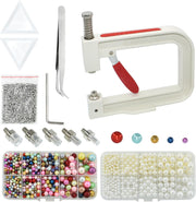 Pearl Setting Machine Kit 5400pcs Beads Hand Press Rivet Tool