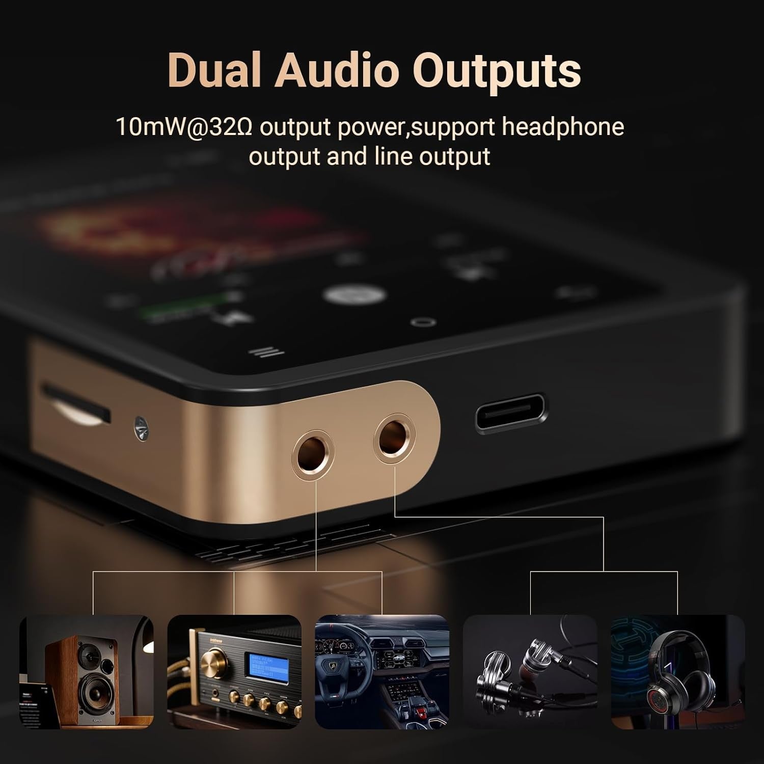 128GB HiFi MP3 Player Bluetooth 5.3 2.8" HD DSD 1TB