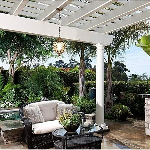 IP65 Retro Bronze Hanging Lantern Light – Outdoor Waterproof Pendant