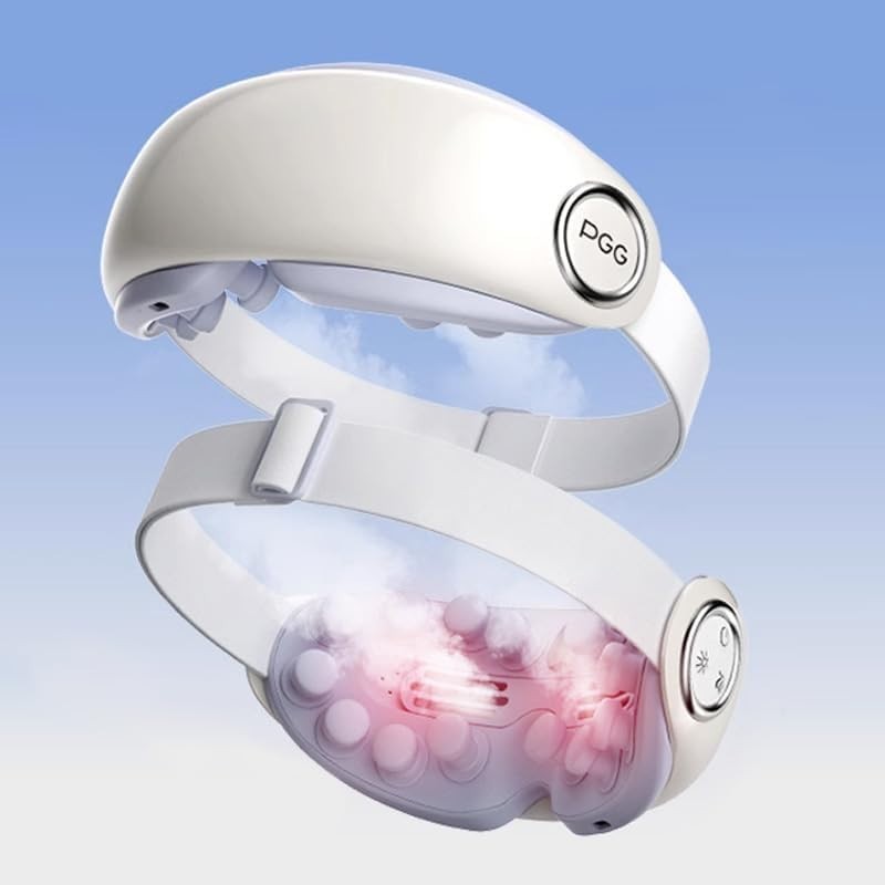 Luxury Steam Heated Eye Massager Bluetooth Dry Eye Puffiness