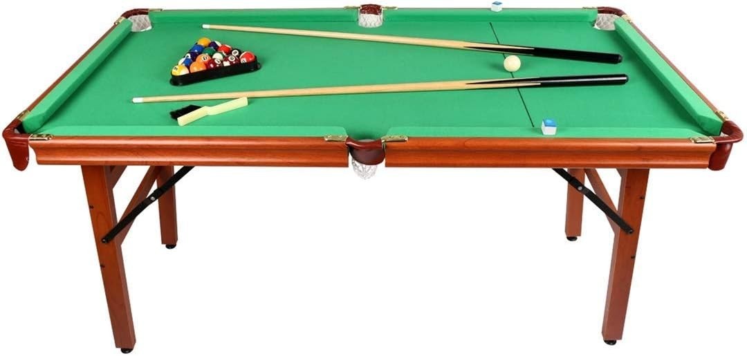 55in Folding Pool Table Space Saving Billiards Set w Cues Balls