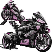 1920PCS Motorcycle Building Blocks Set | Realistic Design & Display Stand