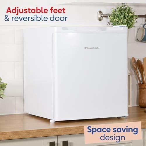 Compact 40L Larder Fridge Manual Temp Control Quiet Mini Freezerless White