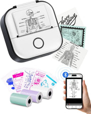 Mini Thermal Sticker Printer – Portable Bluetooth Printer for Kids