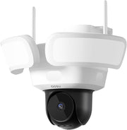 3K Floodlight Security Camera 360° PTZ 24/7 Recording WiFi CCTV