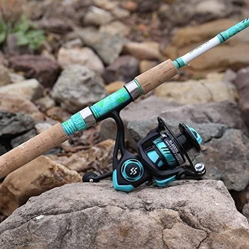2-Piece 5'6" Fishing Rod & Reel Combo – Spinning & Baitcasting Set