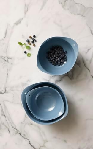 Rosti Victoria Mixing Bowl Set 2+3L – Dusty Blue, Dishwasher Safe