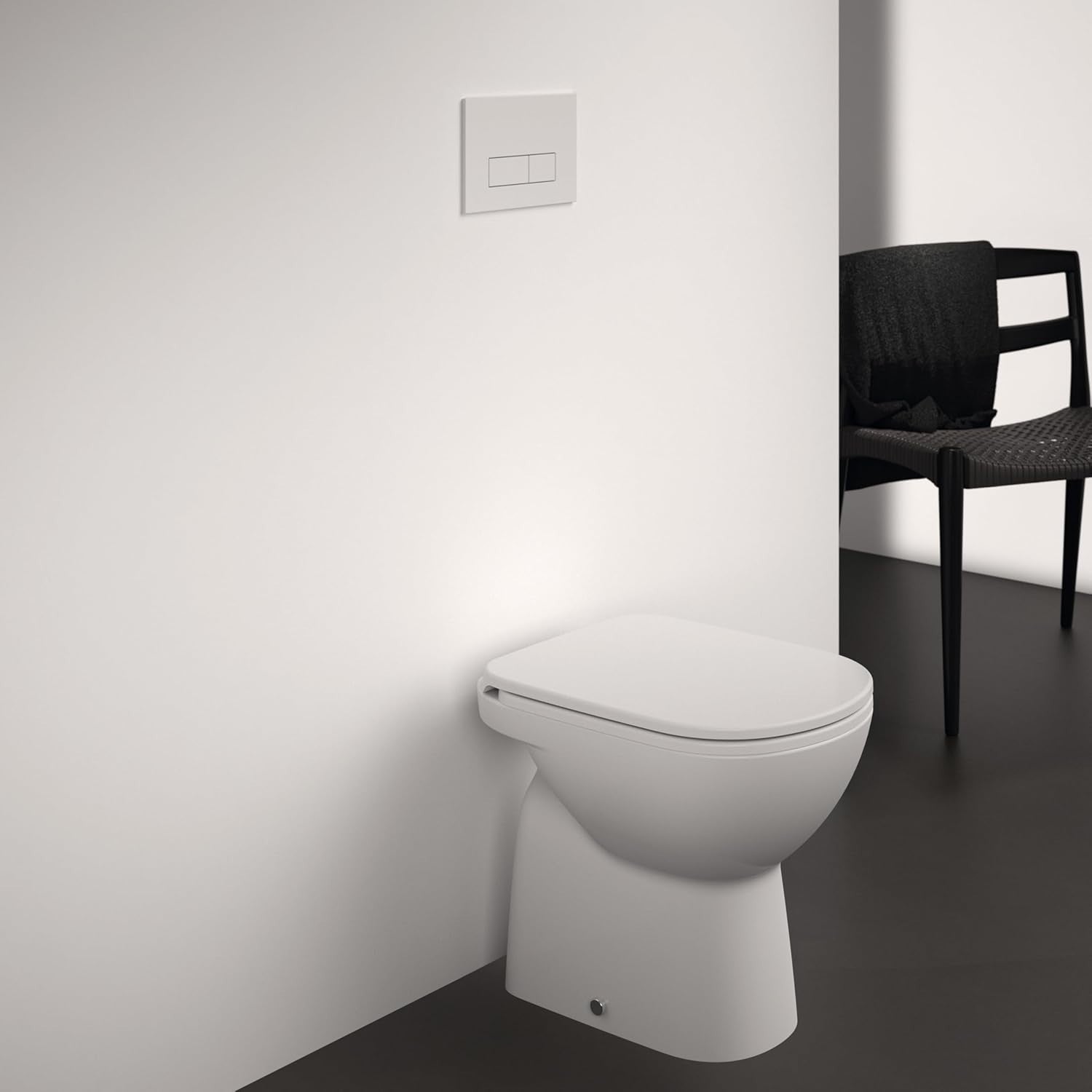 White Toilet Seat Slim Soft Close Metal Hinges Duroplast Durable