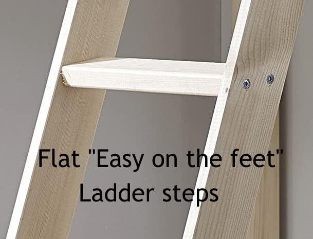 Bunk Bed Ladder Replacement Solid Pine Heavy Duty Slanted Ladder