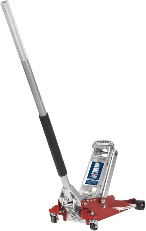 1.5 Ton Low Entry Aluminium Trolley Jack Rocket Lift 88–370mm Lightweight