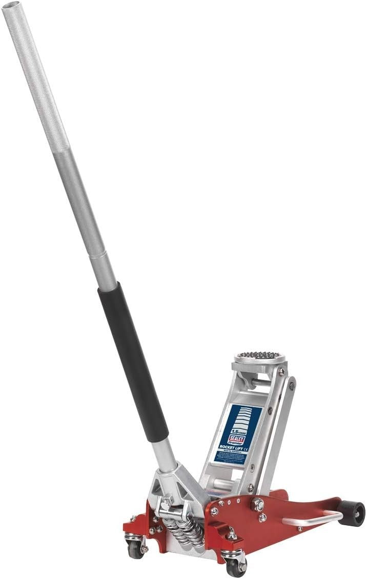 1.5 Ton Low Entry Aluminium Trolley Jack Rocket Lift 88–370mm Lightweight