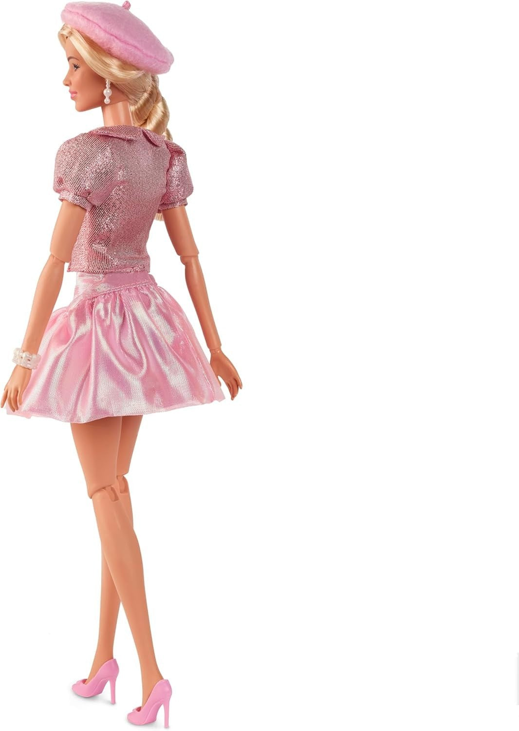 Movie Inspired Pink Tutu Fashion Doll Blonde Hair Jewelry