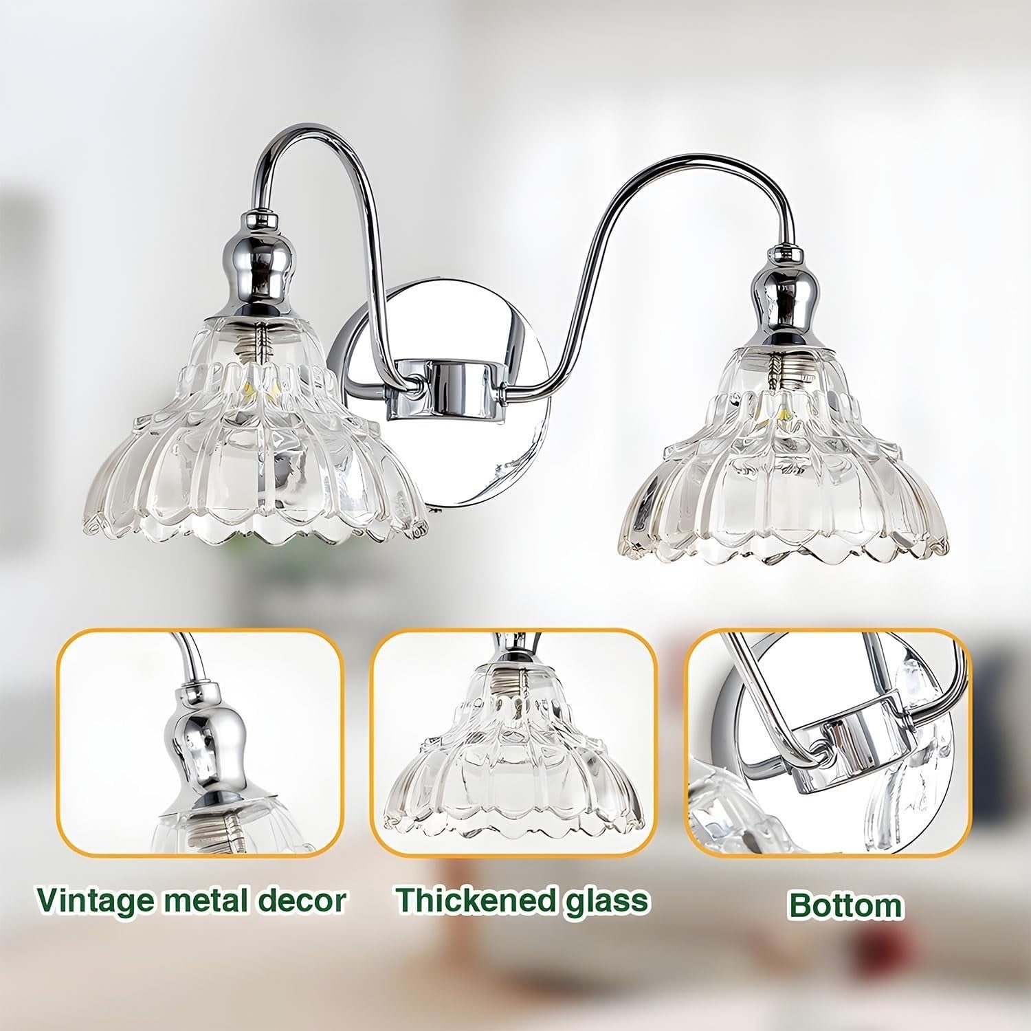 Wireless Battery Wall Sconces Set of 2, Dimmable Remote LED Lighting
