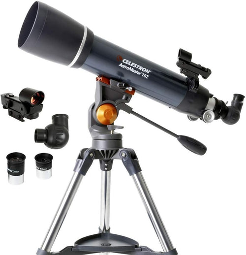 High-Powered 102mm Refractor Telescope for Adults & Kids with Tripod