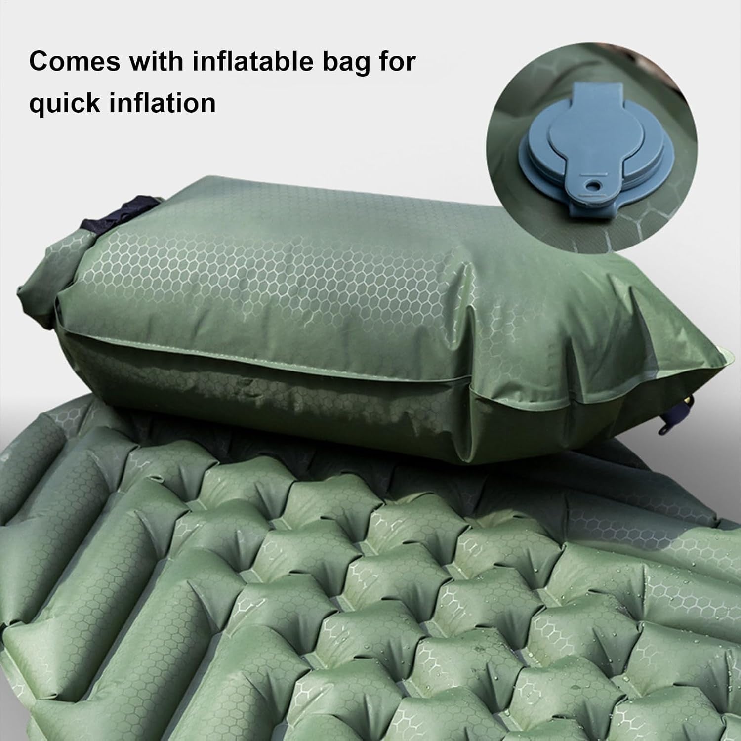 Inflatable Camping Air Mattress Foldable Bed Pad for Tent Car Beach