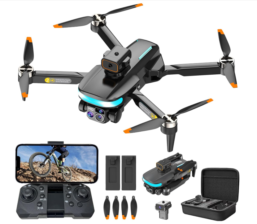 4K Mini Drone Dual Camera 360° Avoidance Foldable WiFi FPV Auto Return