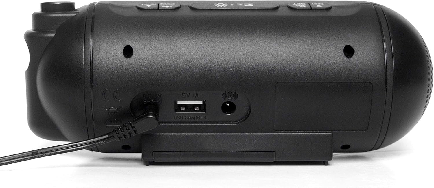 Extra Loud Alarm Clock Projector Vibrating Shaker Pad Heavy Sleepers