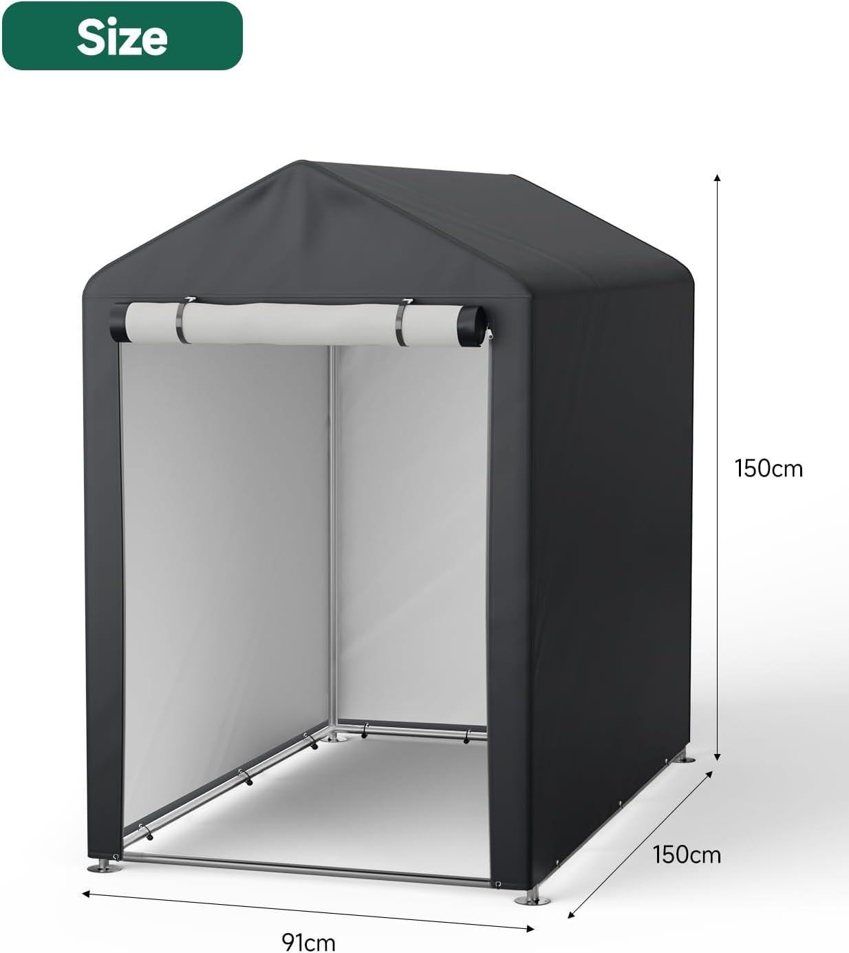 Large Bike Storage Shed 8x8ft Waterproof Outdoor Tent Garage Motorbike Shelter