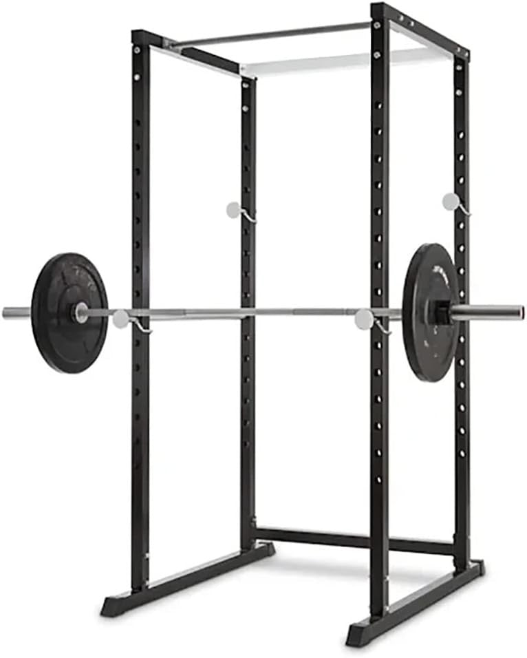 Heavy Duty Adjustable Power Rack Cage 18-Position Pull-Up Bar Home Gym