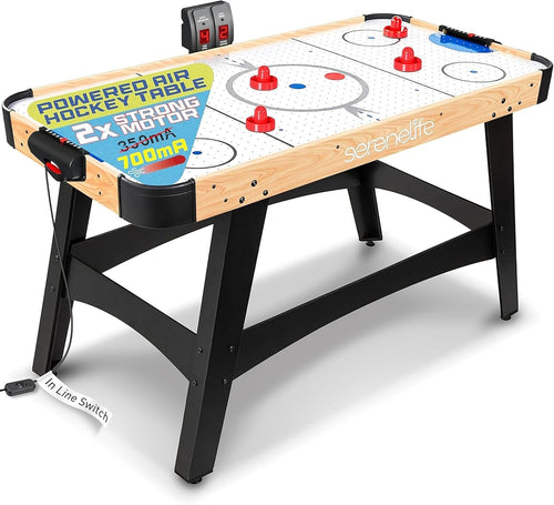 Full Size Air Hockey Table LED Scoreboard Strong Motor Arcade Game Indoor