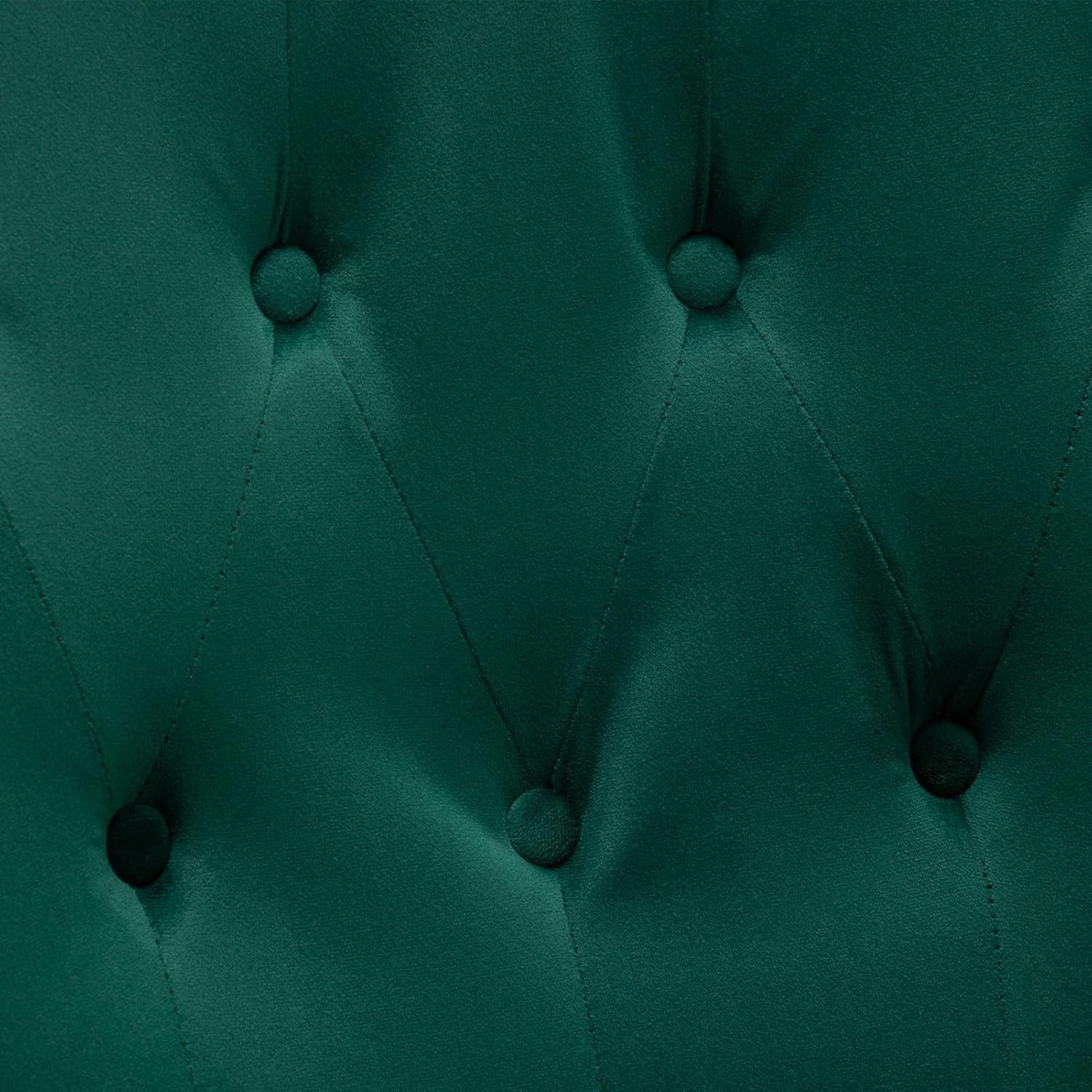 Green Velvet Armchair with Footstool, Comfy Reading Lounge Chair Set