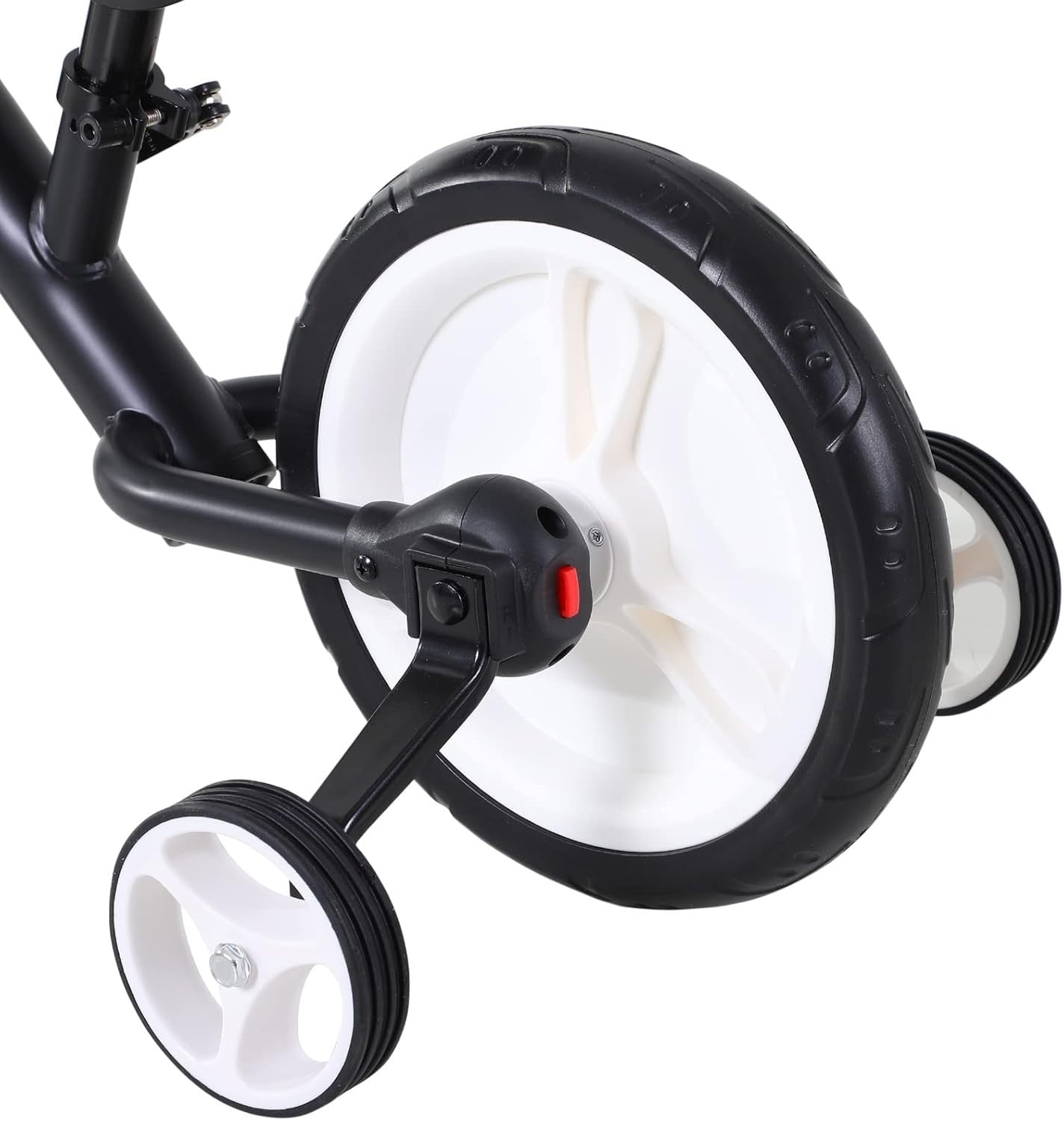 Kids Balance Bike 2 In 1 Training Bicycle Stabilisers Black Age 2-5