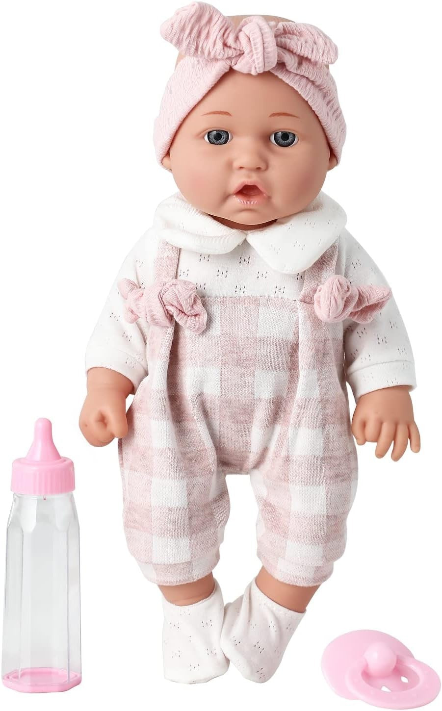 Baby Doll Gift Set 12 Inch w Blanket Bottle Pacifier Kids Toy