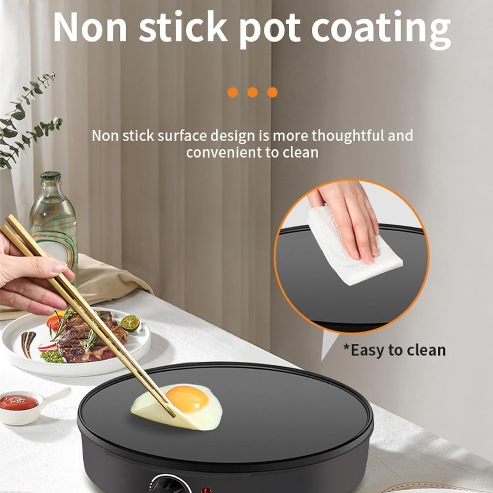 1000W Electric Pancake Machine 30cm Non-Stick Crepe & Tortilla Maker