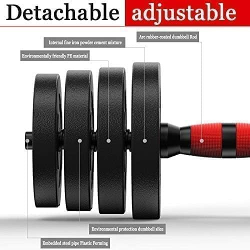 30kg Adjustable Dumbbell Barbell Set Non Slip Home Gym Free Weights