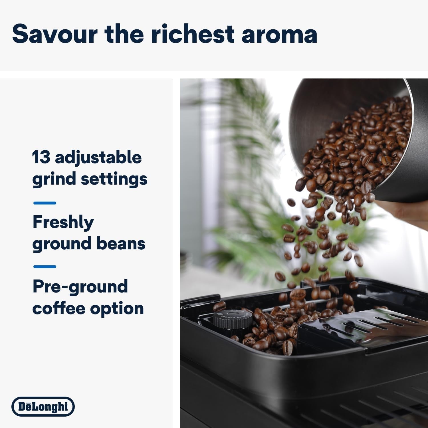 Automatic Bean to Cup Coffee Machine | Milk Frother | Touch Display | 13 Drinks