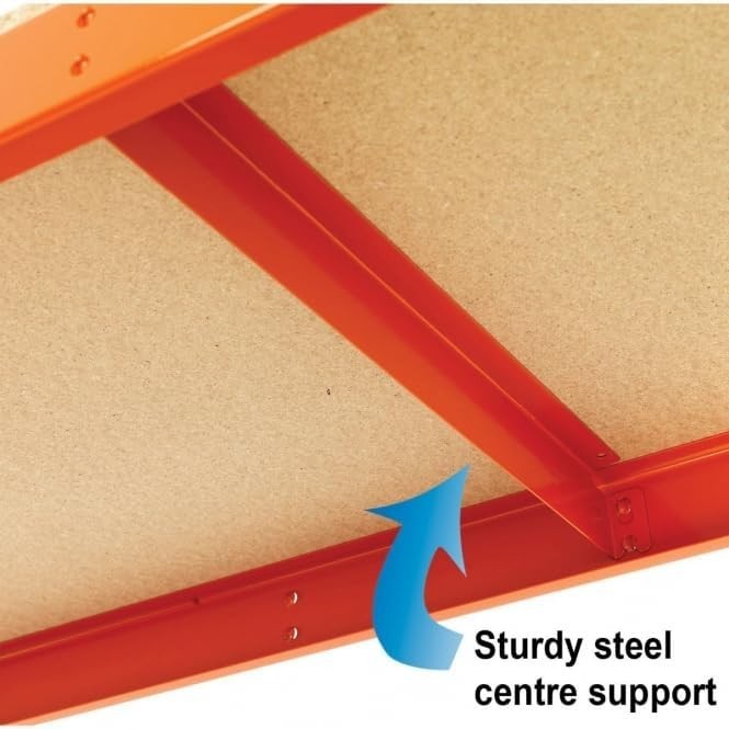 Industrial Garage Workbench 400kg Chipboard Top Steel Frame 1220x760 Shelf