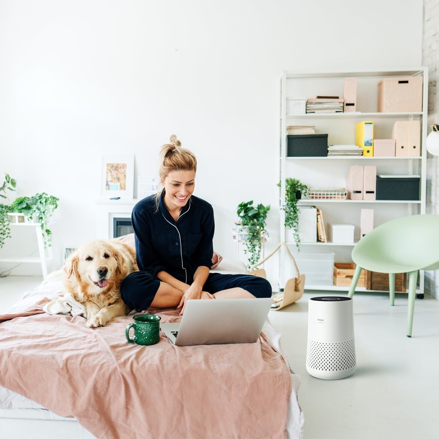 HEPA Air Purifier CADR 228m³/h Bedroom 45m² Allergy Auto Sleep