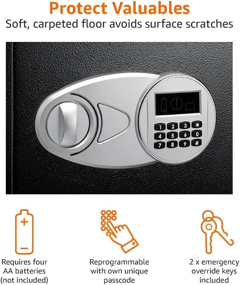 14L Digital Safe Box Electronic Keypad Steel Security Lock Safe