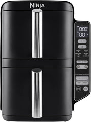 Vertical Dual Drawer Air Fryer 7.6L | 4-Level Cooking | Slim Space-Saving Design
