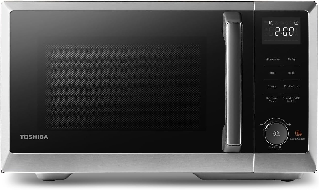 26L 900W Air Fry Microwave Oven 5-in-1 Bake Broil