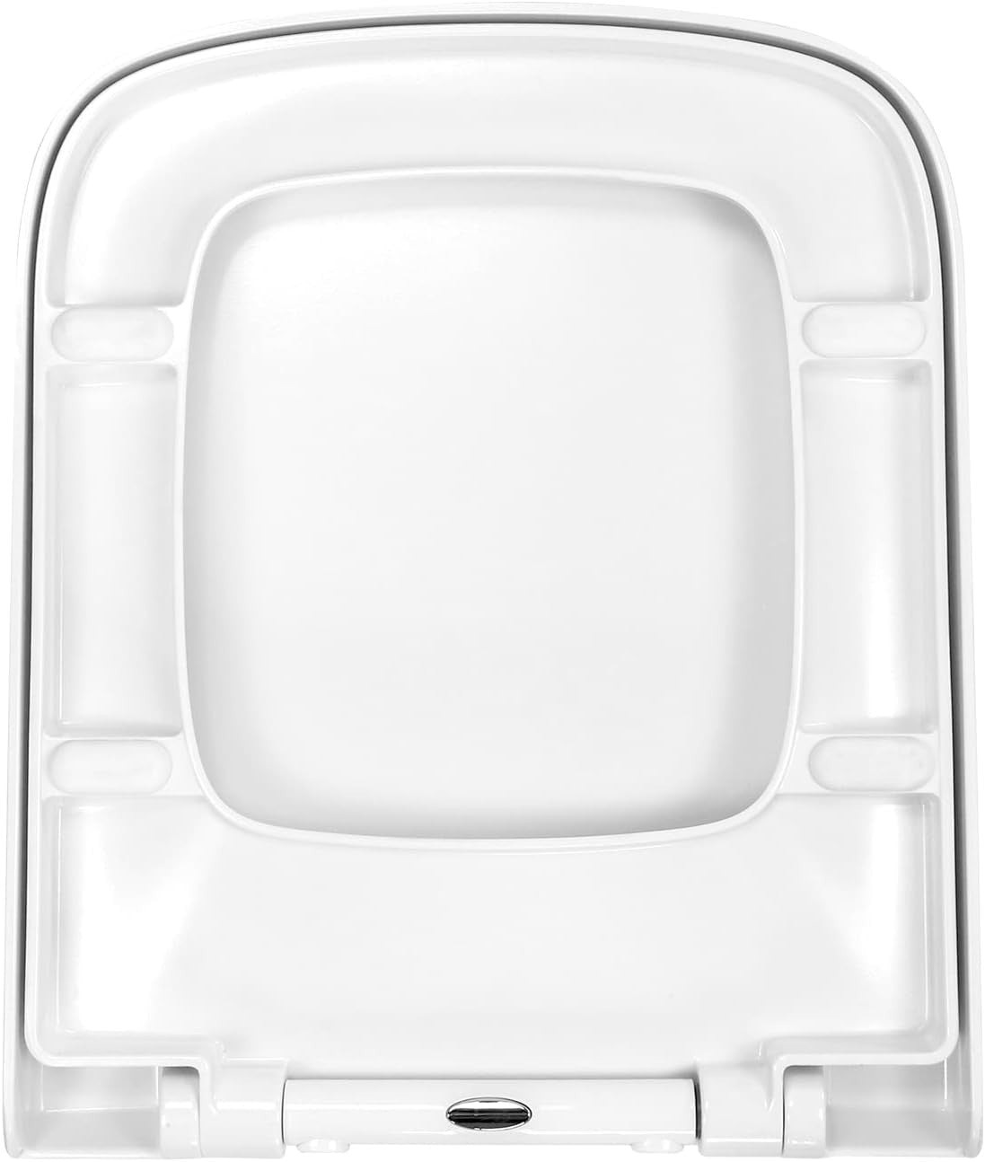 Square Soft Close Toilet Seat White Duroplast Quick Release Top Fix Easy Clean