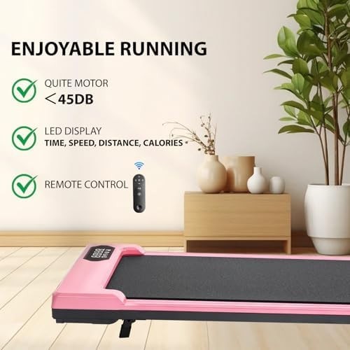 Compact Under Desk Treadmill 4-in-1 Adjustable Incline Walking Running Pad