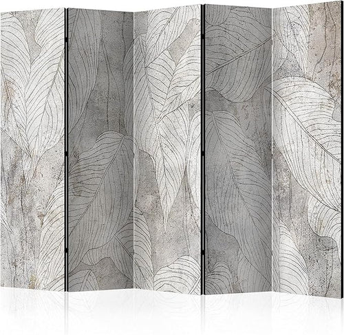 Leaf Nature 5 Panel Room Divider 225x172cm Double Sided Acoustic Screen