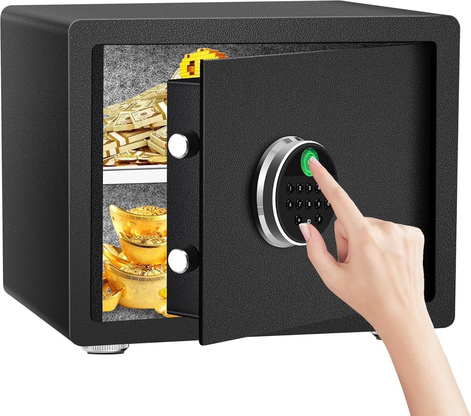 Biometric Fingerprint Safe 34L Digital Keypad Home Office Security