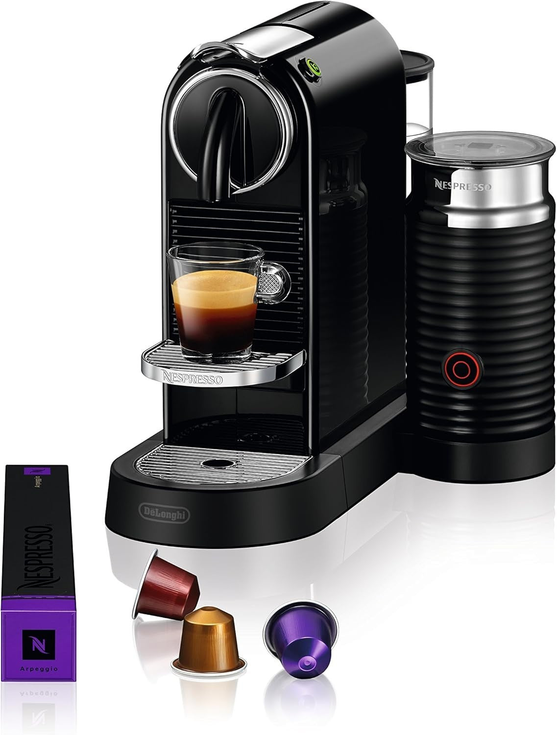 Single-Serve Coffee & Espresso Machine 19-Bar Fast Heat-Up Milk Frother 1710W