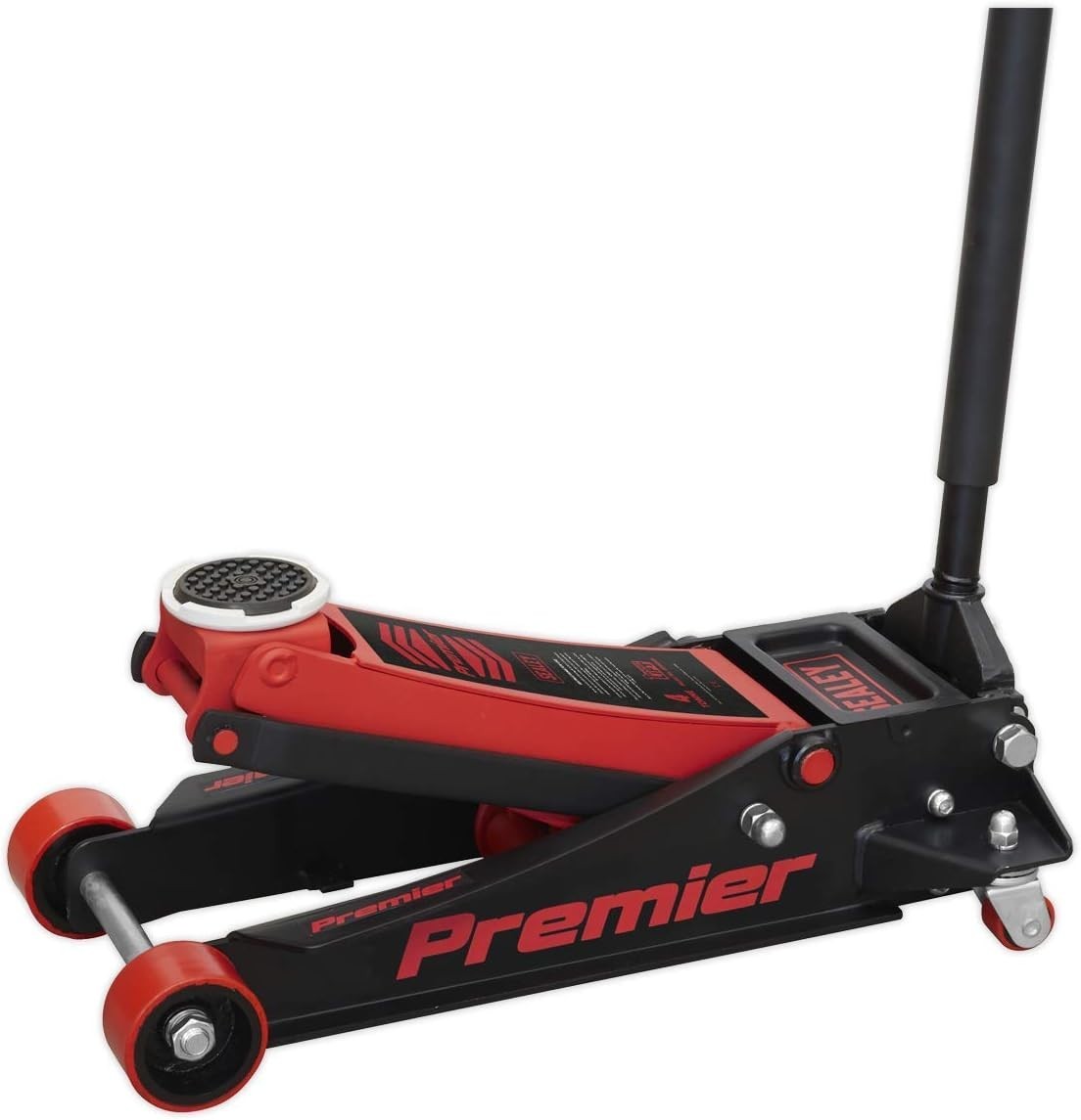 4 Ton Low Profile Hydraulic Trolley Jack 100–533mm Rocket Lift Heavy Duty Red