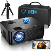 1080P WiFi Bluetooth Projector 300" Home Theater 4K Support Outdoor