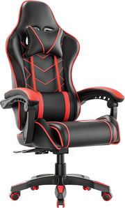 Ergonomic PU Leather Gaming Office Chair Recliner High Back Swivel 150KG Support