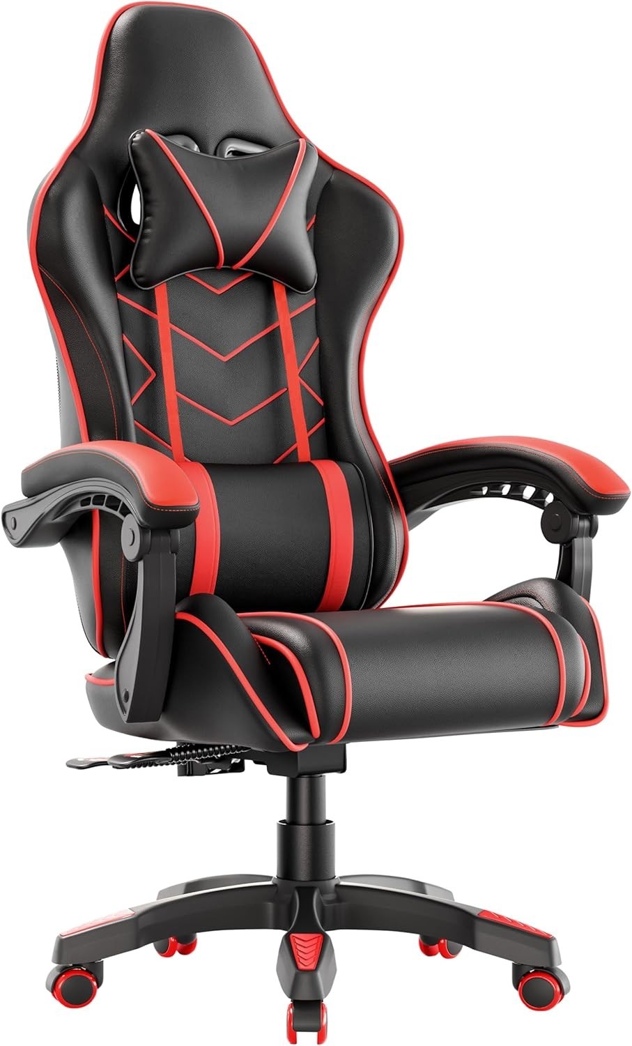 Ergonomic PU Leather Gaming Office Chair Recliner High Back Swivel 150KG Support