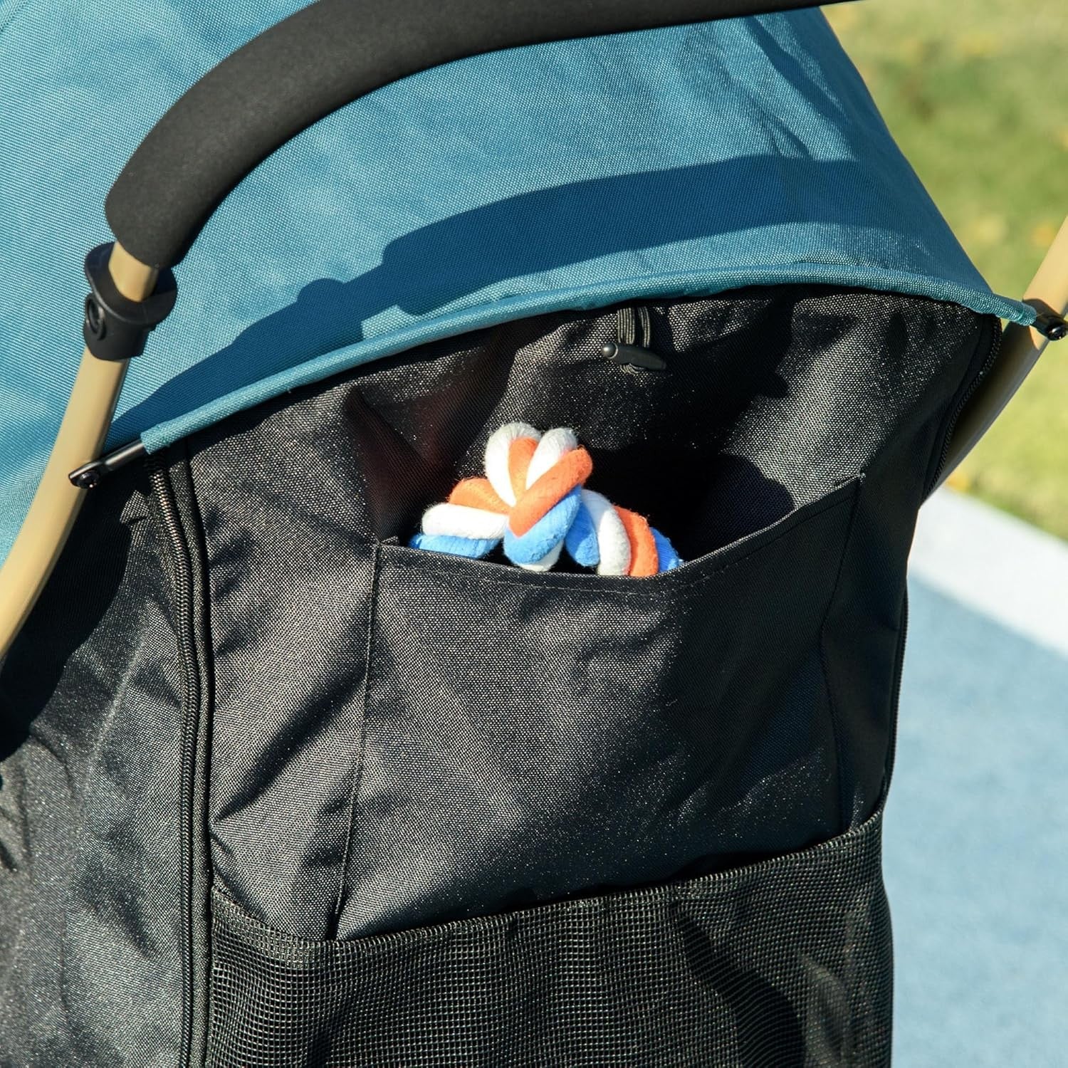 Dog Stroller Rain Cover Foldable Pet Pushchair for Small Dogs Cats
